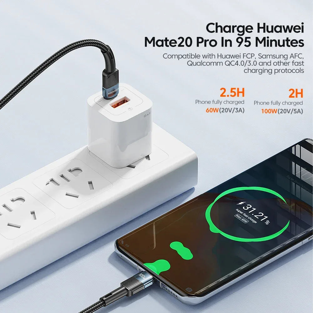 Essager 100W USB Type C to USB C Cable - ShopHub