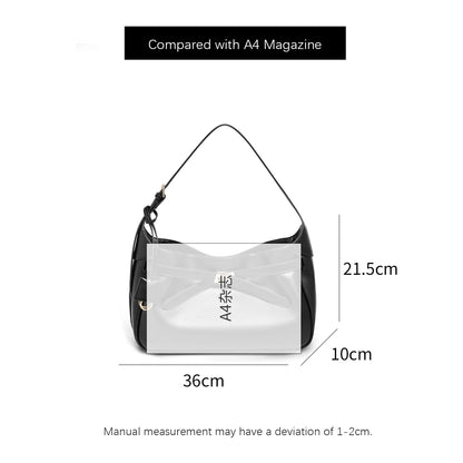 FOXER Women's Shoulder Bag Soft Artificial Leather Underarm Bag Large Capacity Lady Handbag Simple Daily Tote Bag Purse