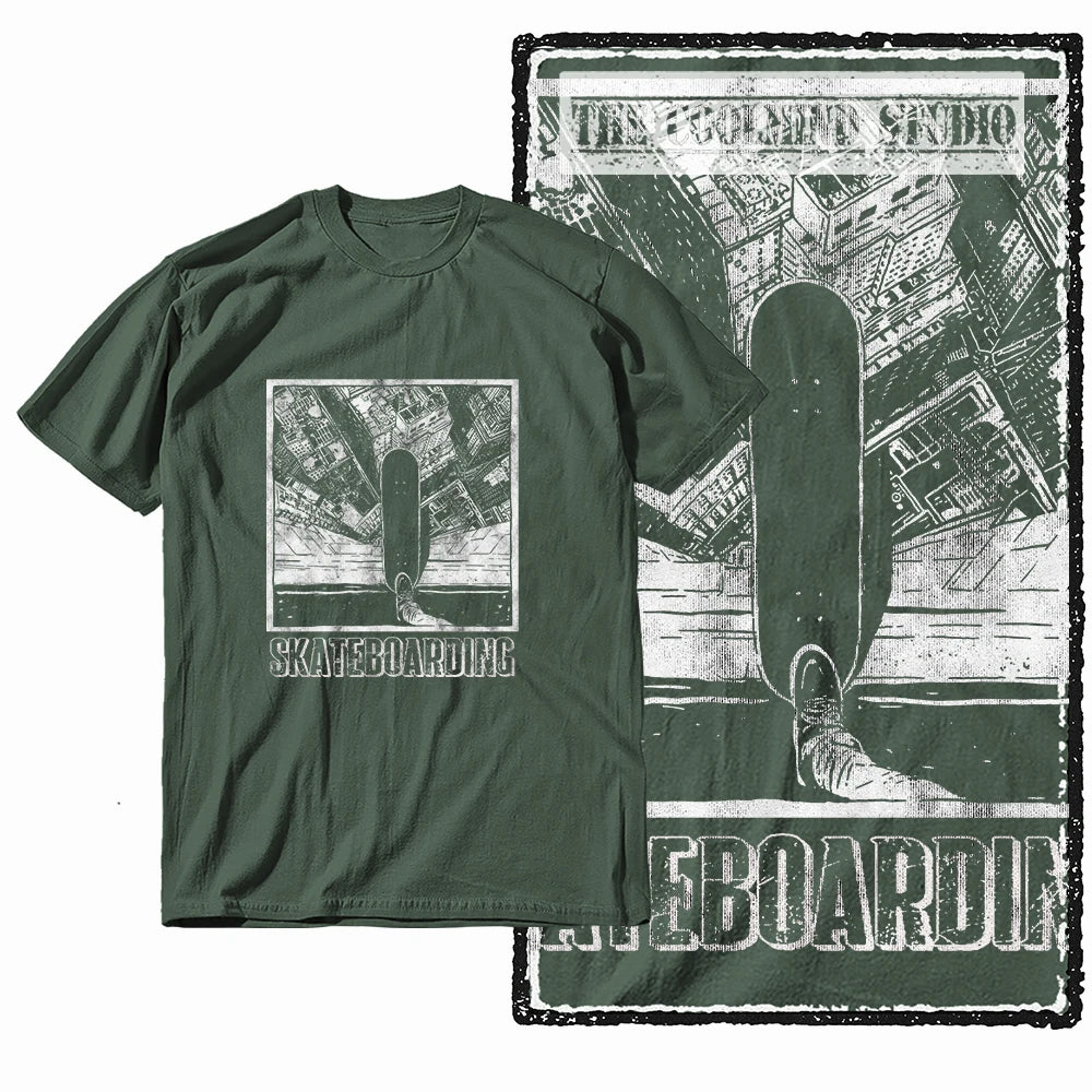 COOLMIND Unisex Skate Graphic Cotton T-Shirt | Streetwear Selection