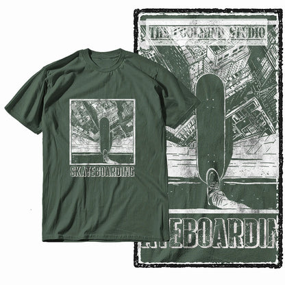 COOLMIND Unisex Skate Graphic Cotton T-Shirt | Streetwear Selection