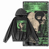 COOLMIND Acid-Washed Black Graphic Pullover