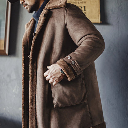 MADEN Retro B7 Faux-Shearling Coat | Coffee