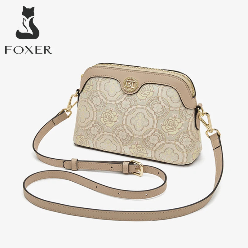 FOXER Chinese Style Embroidery Women Shoulder Underarm Bag