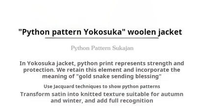 Maden Vintage Yokosuka Embroidered Jacket Men's Jacquard Knitted Cardigan Thickened Warm Zippered Baseball Coat for Fall Winter