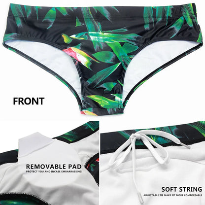 DATIFER Mens Bañador Hombre Multicolour Swim Briefs