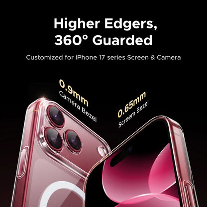 UGREEN Never Yellow PC Magnetic Case for iPhone 18 17 Pro 18Pro Max Shockproof Anti-Yellowing Clear Hard Cover for MagSafe Cases