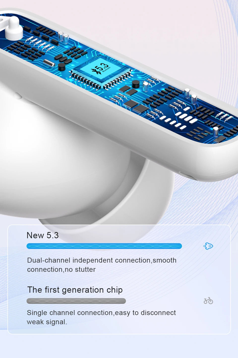 QCY T13 ANC Wireless Earphones Bluetooth 5.3 with 28dB Active Noise Cancellation and 4 Mics ENC for Low Latency TWS Experience - ShopHub