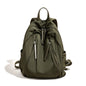 FOXER Simple Solid Color Backpack Women Backpack Waterproof Cotton Fabric Laptop School Bag Fashion Teenage Girl Travel Book Bag