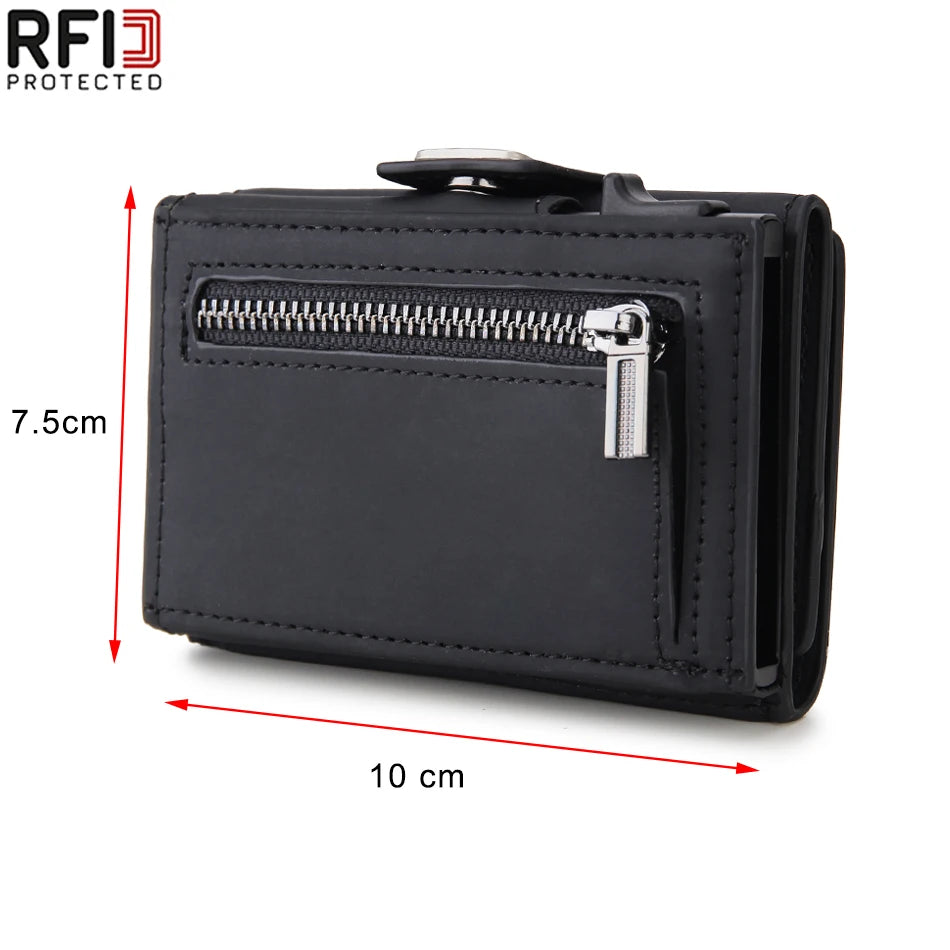 Rfid Carbon Fiber Card Holder Wallets