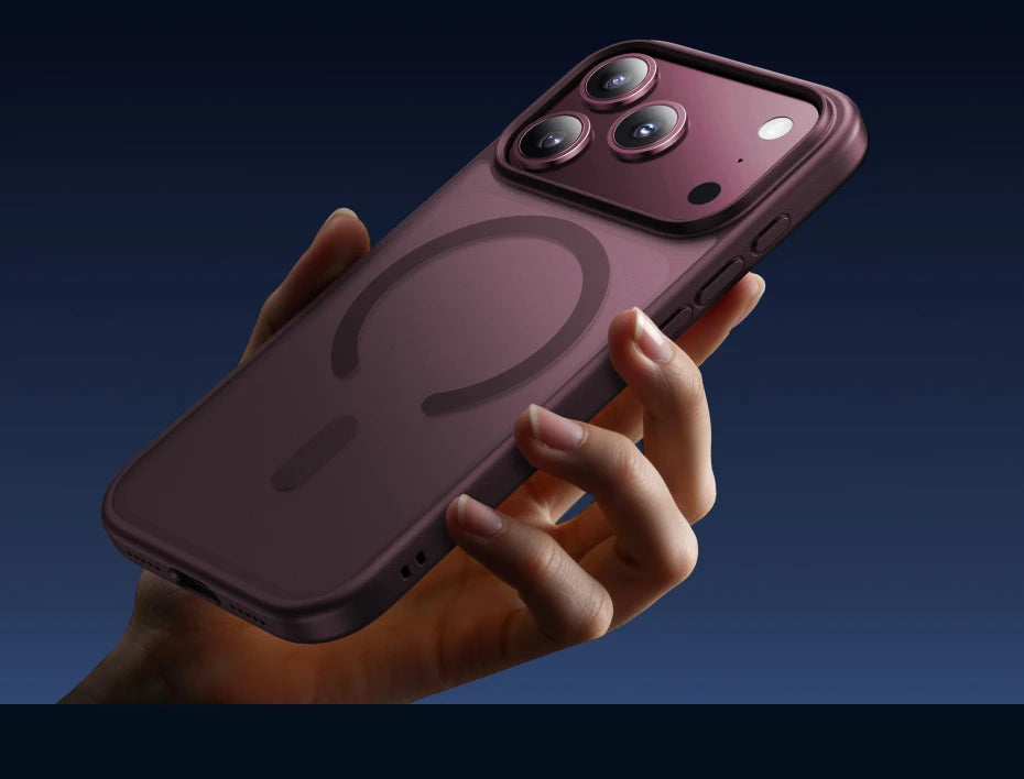 UGREEN Claret Magnetic Case for iPhone 18 17 Pro Max Case Shockproof Cover for iPhone 17 Pro Max 18pro Macsafe TPU Cases 2026