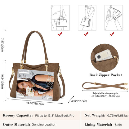 FOXER Vintage Suede Women's Handbag