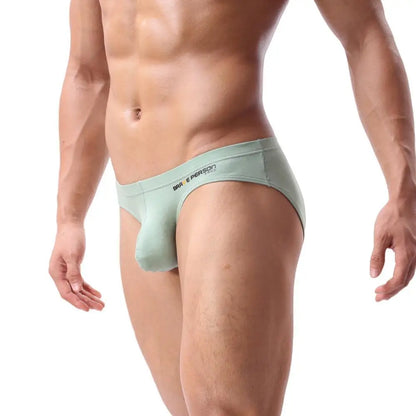 BRAVE PERSON Sexy Men's Briefs Cotton Underwear U Convex Pouch Low Waist