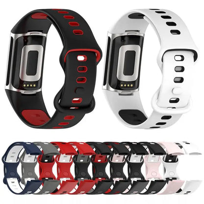 Rubber Sport Strap for the Fitbit Charge 5/6 Series (available in 21 colours) Habicare