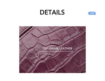 BAFELLI Crocodile-Grain Leather Bucket Bag