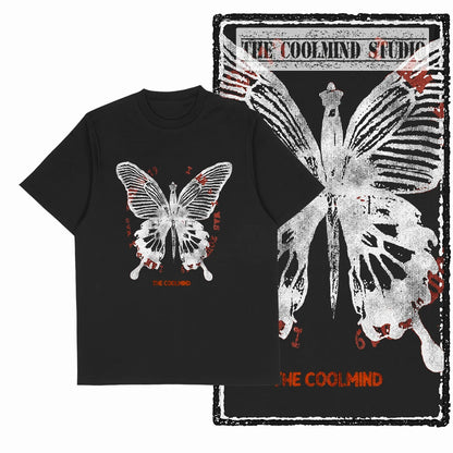 COOLMIND X0122 Free as a Butterfly Cotton Tee