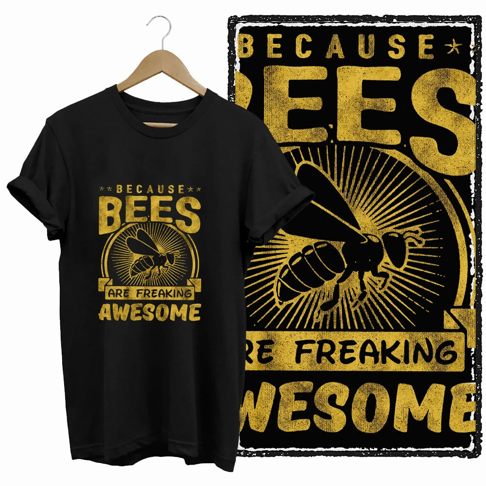 COOLMIND Bee Graphic Cotton T-Shirt | Women's Design Collection