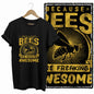 COOLMIND Bee Graphic Cotton T-Shirt | Women's Design Collection
