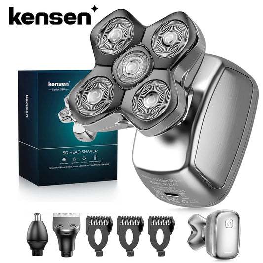 Kensen S28 Head Shaver for Men Electric Beard Trimmer 5D Floating Head Razor