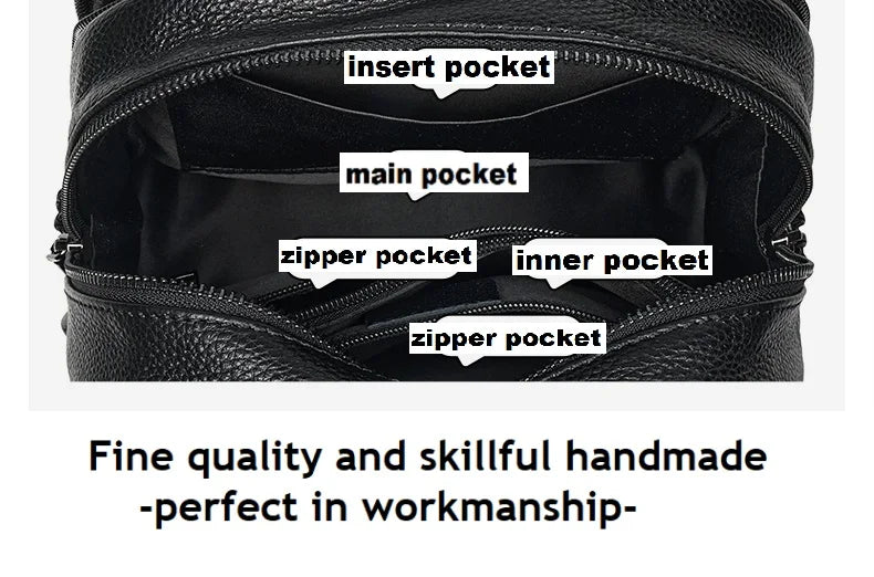 ZOOLER First Layer Genuine Leather Women Leather Backpack Black Travel Computer School Bags College Girl Hot#SC1728