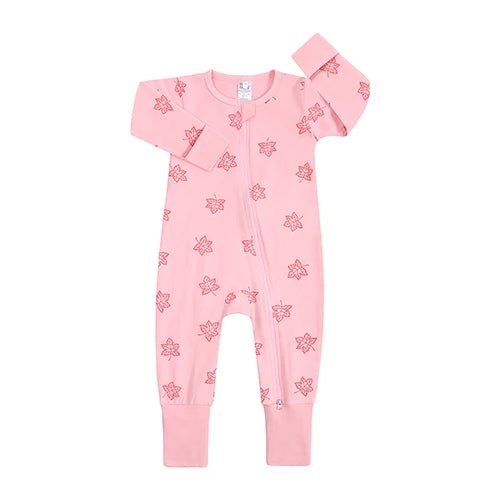 Kids Tales Little Moments Cotton-Blend Double-Zip Baby Romper