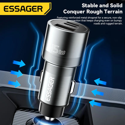 Essager IP Port Car Charger USB Type C