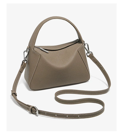 FOXER Lady's Handbag Cow Leather Shoulder Bag Small Size Crossbody Minimalist Style Bag Commute Work High Quality