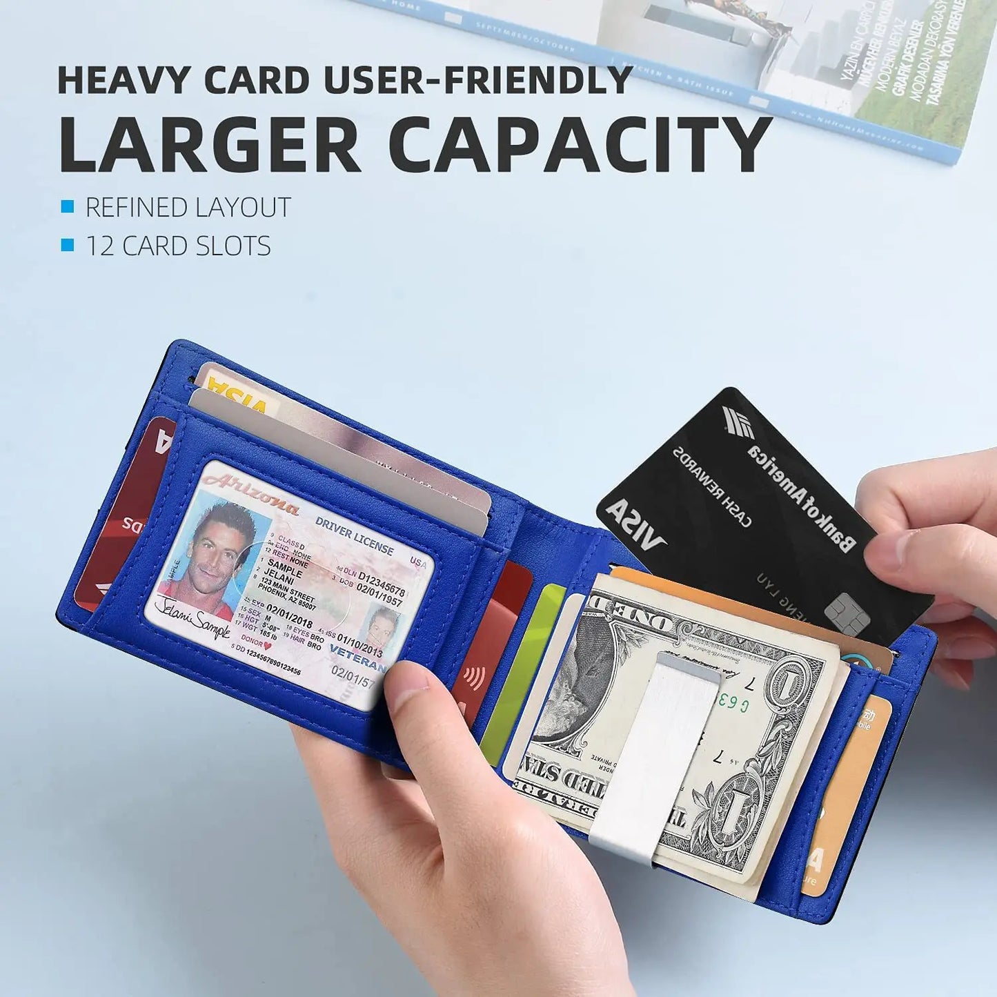 Rfid Microfier Leather Men's Luxury Wallets