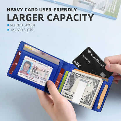 Rfid Microfier Leather Men's Luxury Wallets