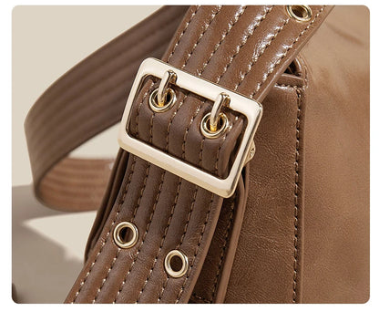 Retro Women's Shoulder Bag 2026 New Simple Large Tote Bag Split Leather + PU Female Soild Crossbody Bag Purse