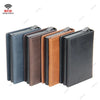 Magnetic RFID Blocking Credit Card Holder Men Wallets Anti Theft Aluminum Metal Pu Leather Small Pop Up Wallet Cardholder Case