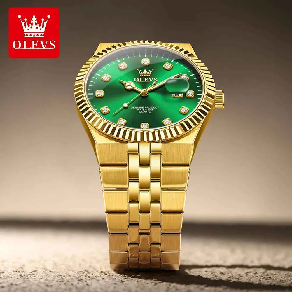 OLEVS 2989 Men Watch - Fashion Dial, High Quality Quartz Movement, Night-Light Function, Waterproof Elegance