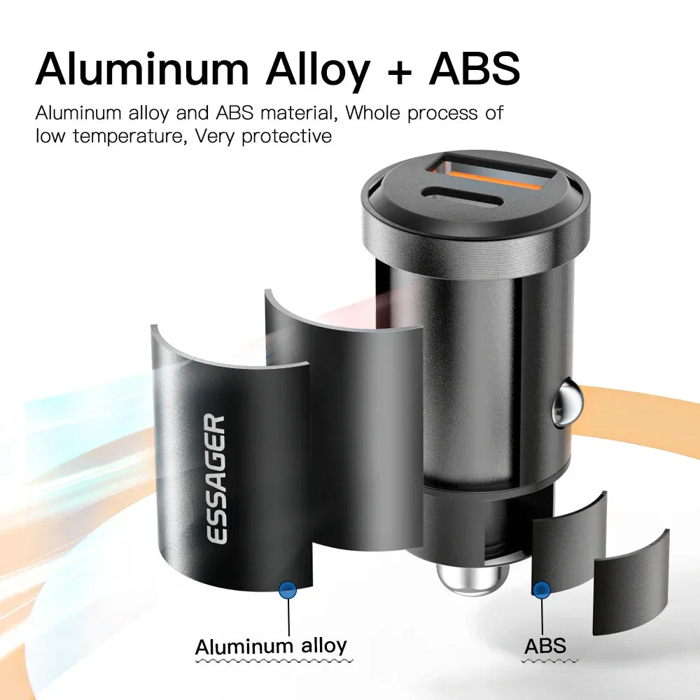 Essager 30W USB Car Charger - ShopHub