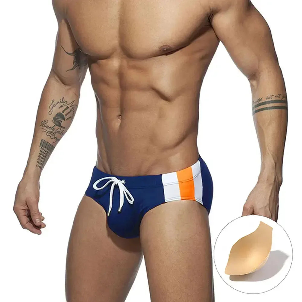 UXH Men's Low Waist Swim Briefs - ShopHub
