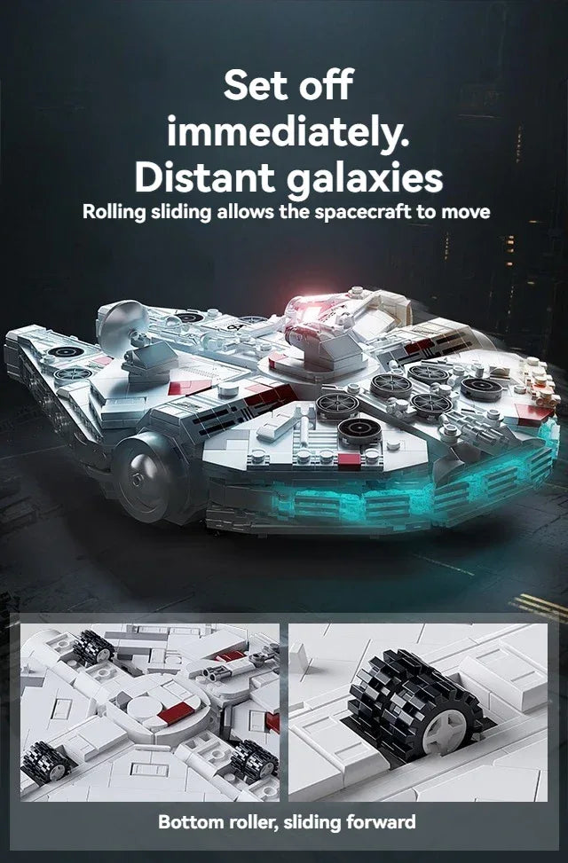 TOYLINX Millennium Falcon Building Blocks Kit! - ShopHub