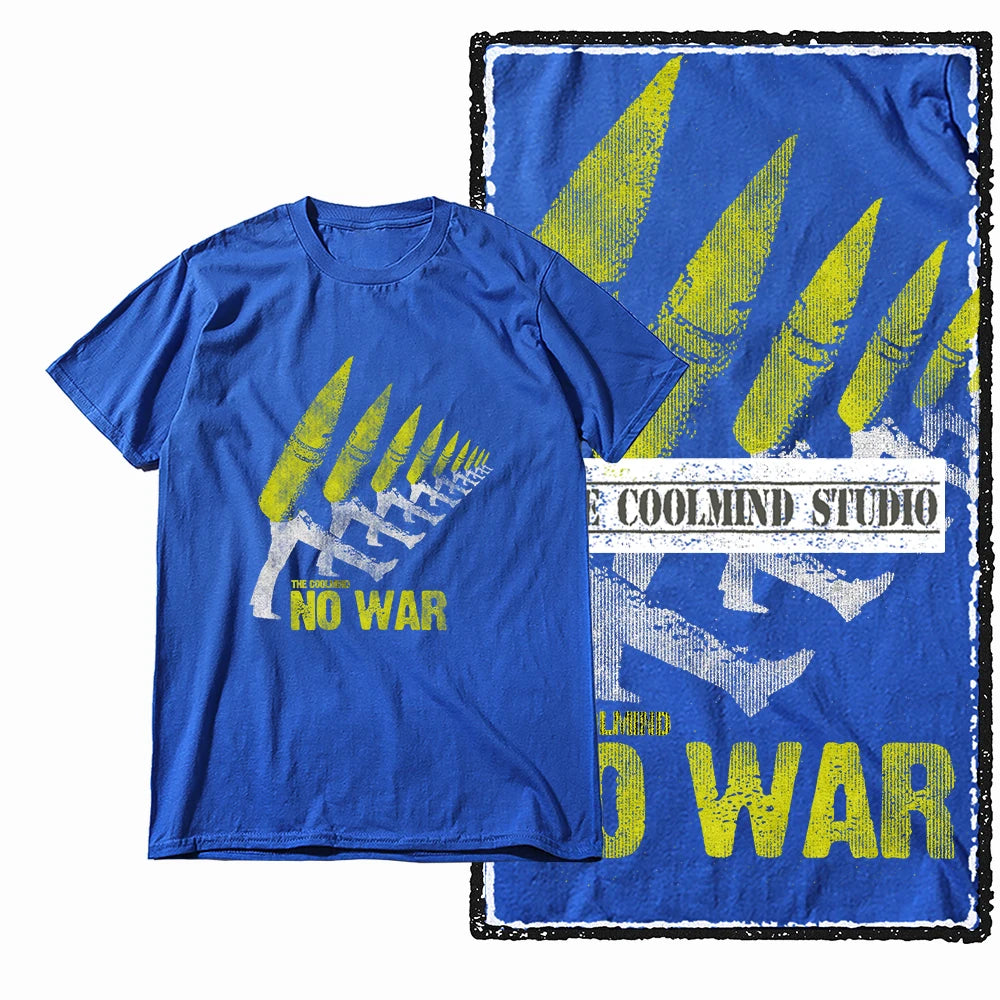 COOLMIND X0009 Anti-War Graphic Cotton Tee