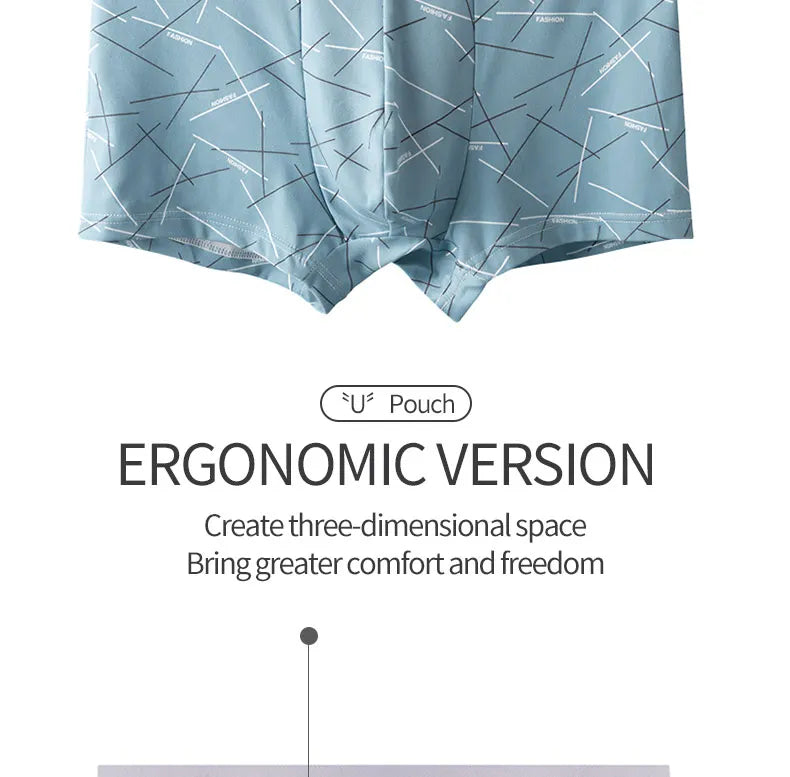 MiiOW 6Pcs Graphene Antibacterial Men's Underwear Boxershorts