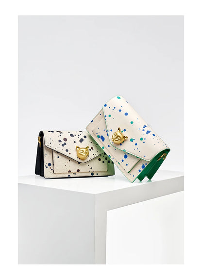 BAFELLI Floral Leather Flap Crossbody Bag