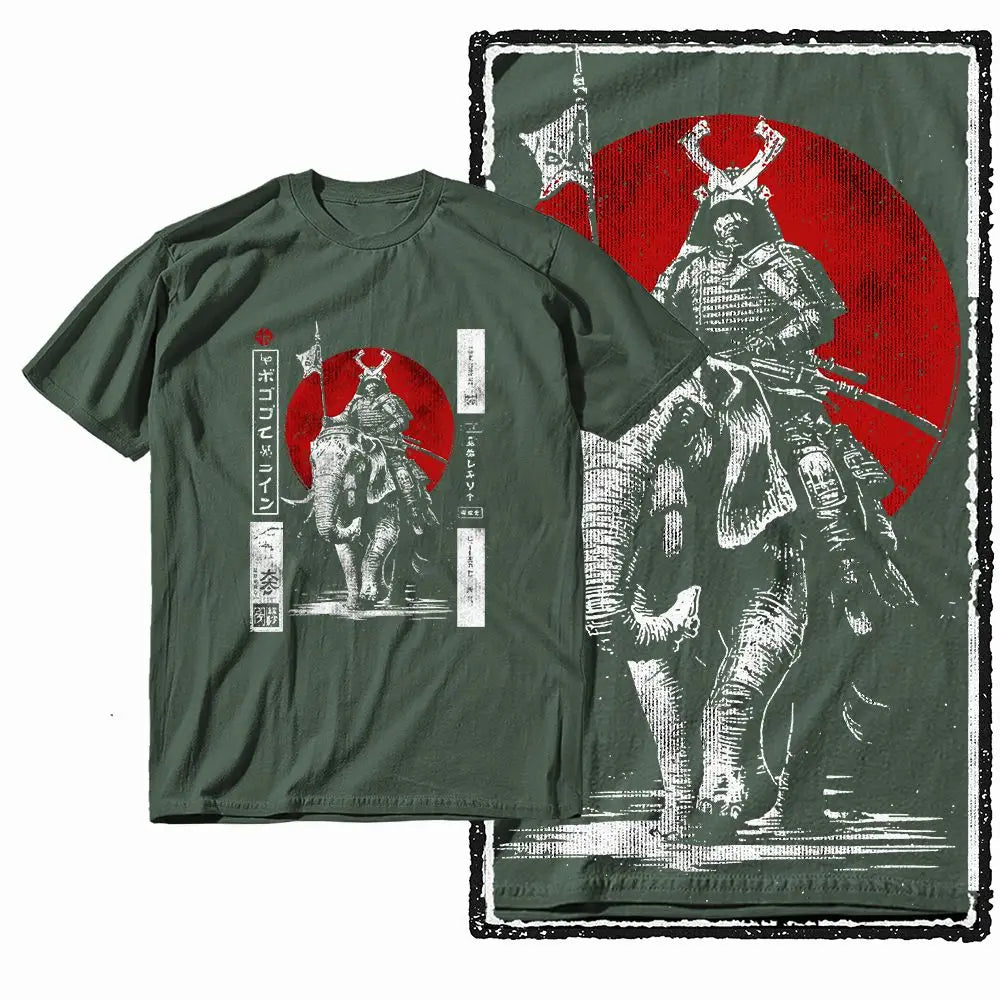G28 Army Green Cotton Cool Dragon Graphic Men T-shirt |  Streetwear Big Size Vintage O-neck men's Tee Tshirt