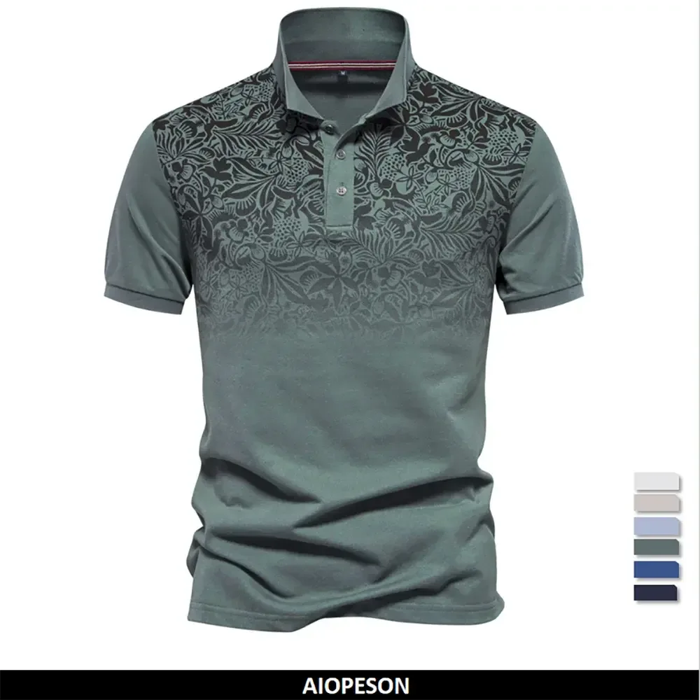 AIOPESON Men's Short Sleeve Polo Shirts - ShopHub