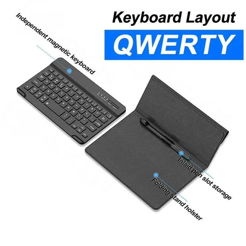 Fraternize Leather Fold Stand Keyboard Case - ShopHub