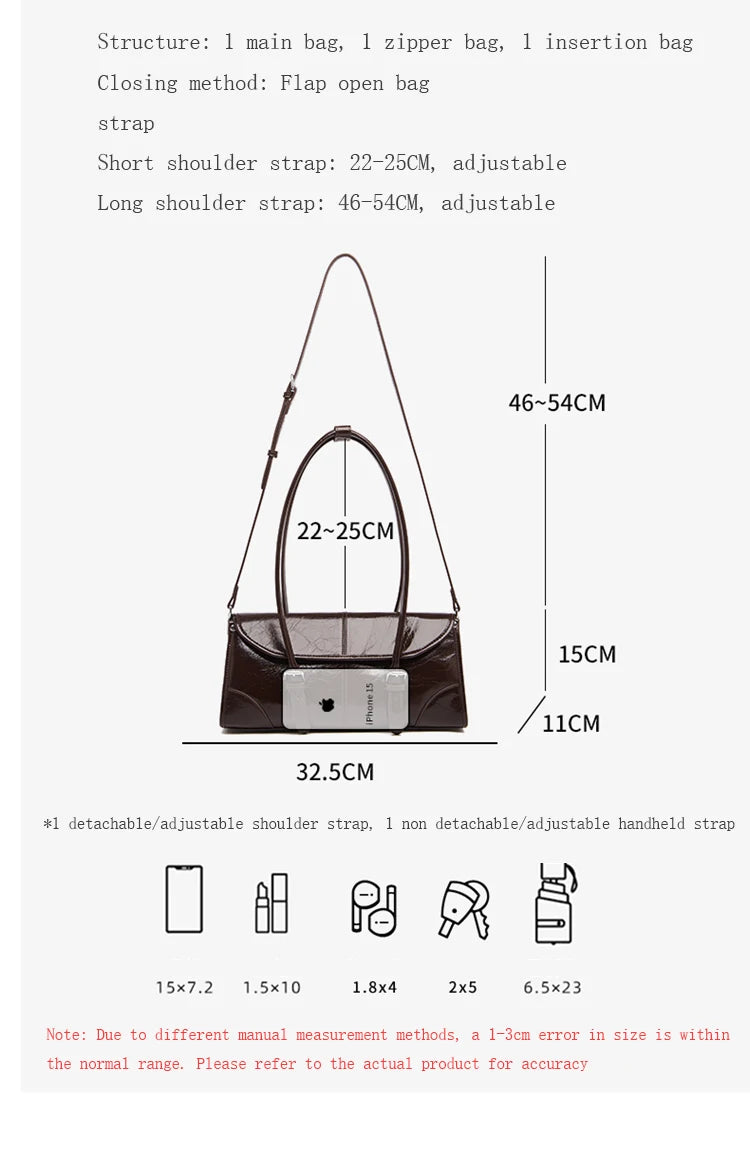 FOXER Women's Genuine Leather Shoulder Bag