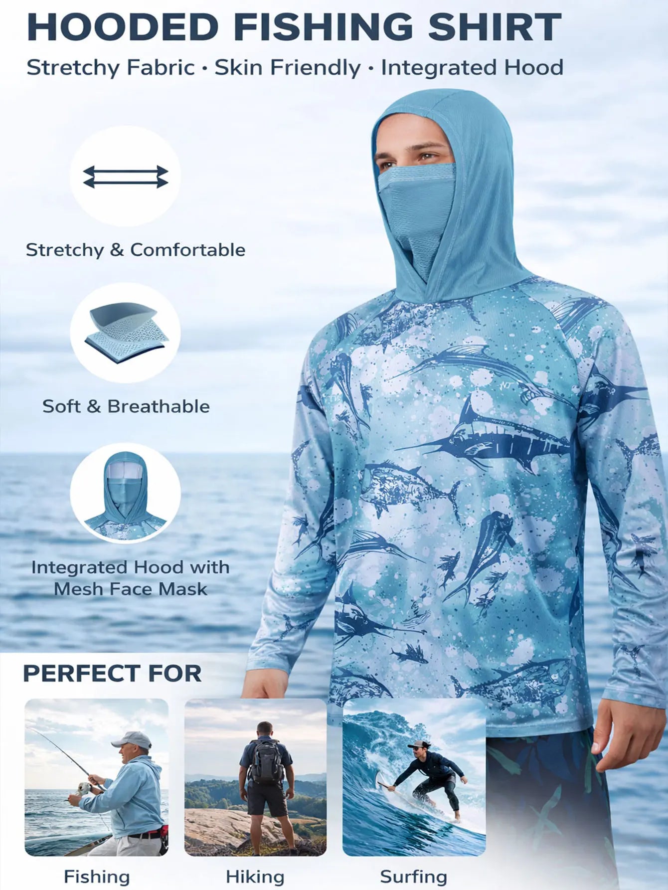 Men's Fishing Hoodie ShopHub