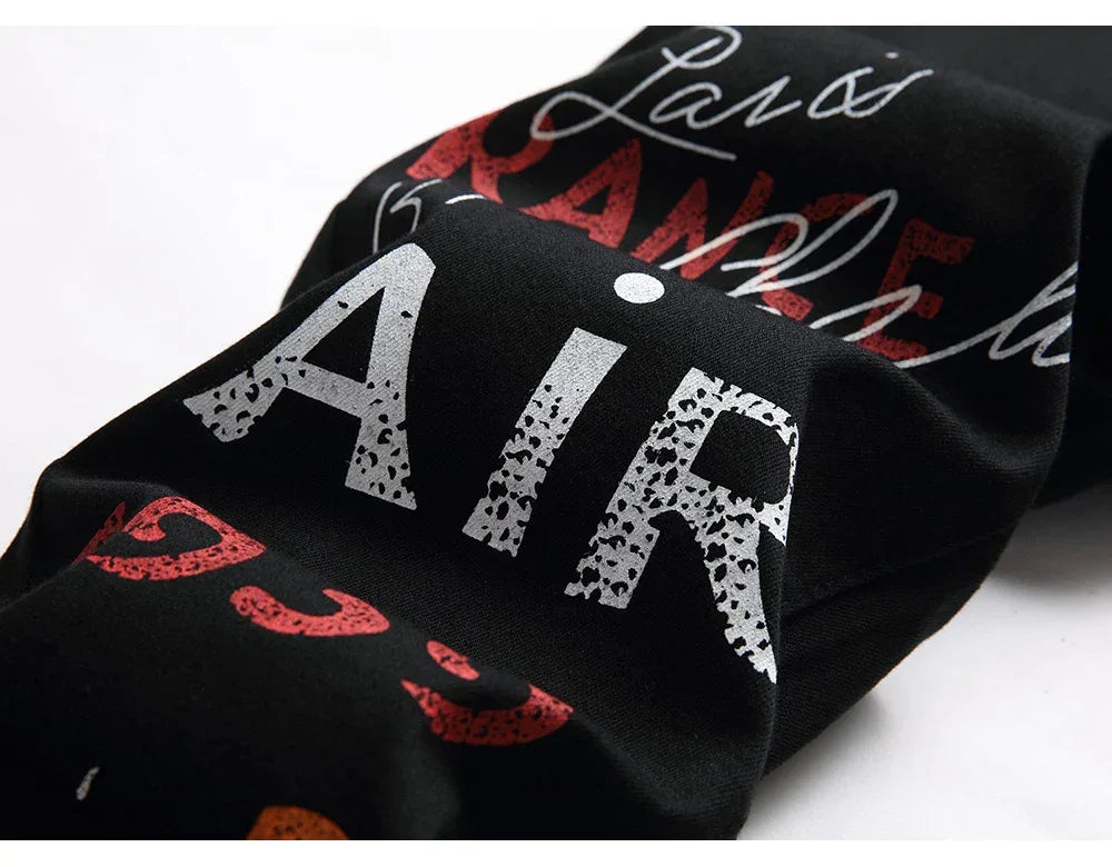 Men's Stylish Jeans Featuring Unique Letter Prints and patterns - ShopHub