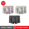 MiiOW Men's Silky Modal Boxer Shorts — Antibacterial 3-Pack