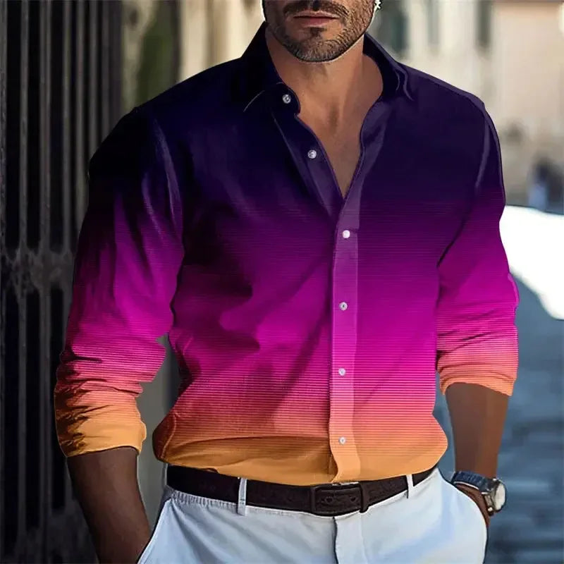 Men's Luxurious Hawaiian Shirts in 12 Vibrant Colours - ShopHub