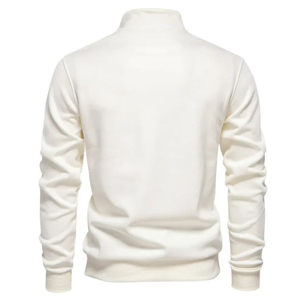 AIOPESON Men's Mock Neck Quarter-Zip Sweatshirts - ShopHub