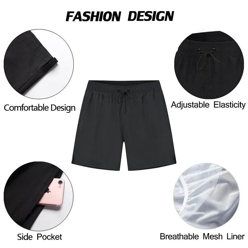 DATIFER Men's Solid Boardshorts - ShopHub