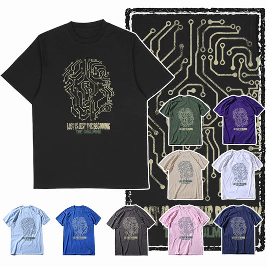 COOLMIND Unisex Circuit Mindset Graphic Cotton T-Shirt | Streetwear