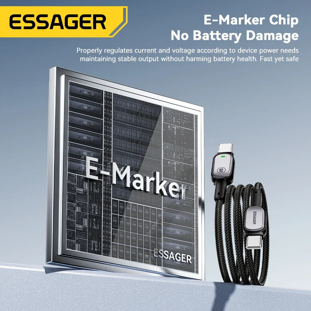 Essager LED 100W Type C to Type C Cable - ShopHub