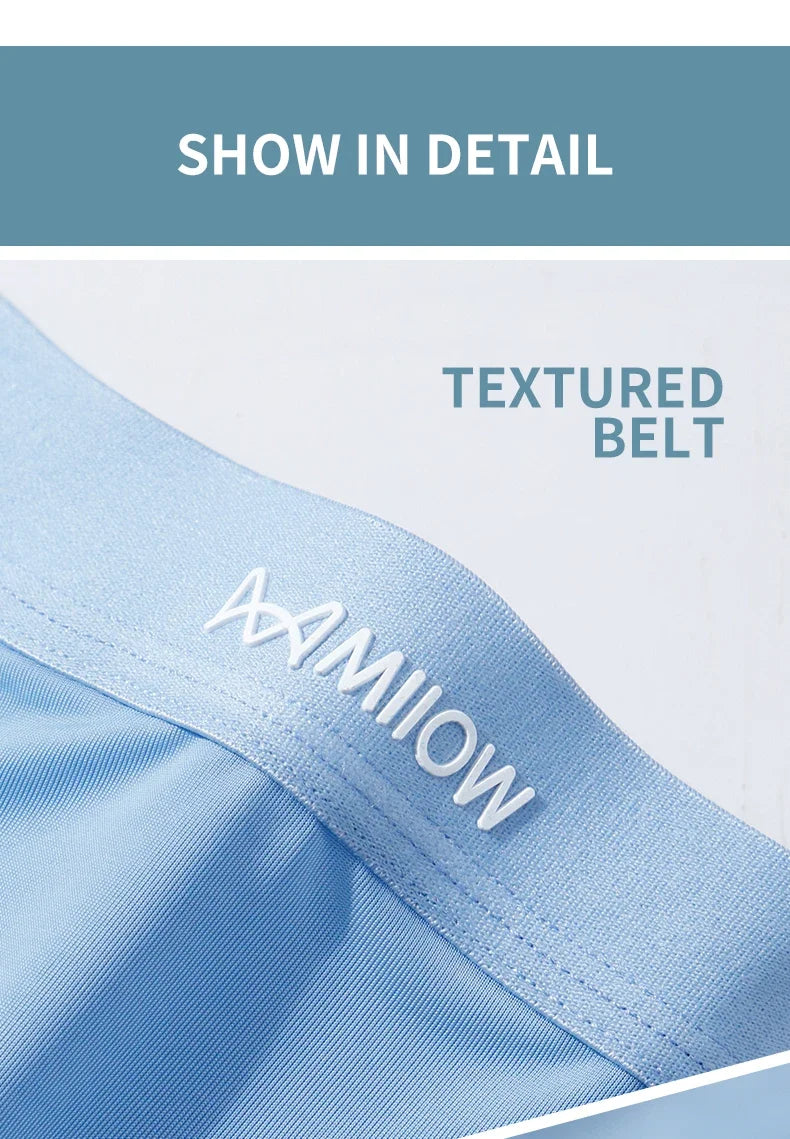 MiiOW 3Pcs Men's Breathable Boxershorts